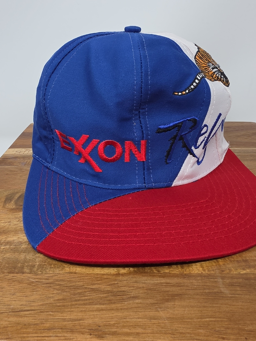 Exxon Racing Blue, Red & White Patch Snapback Hat